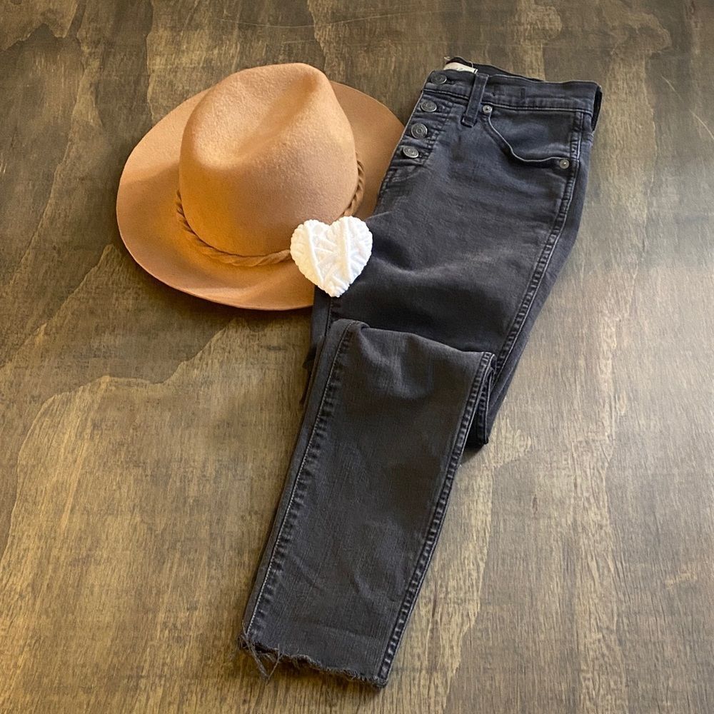 Madewell Black High-Rise Button-Fly Jeans